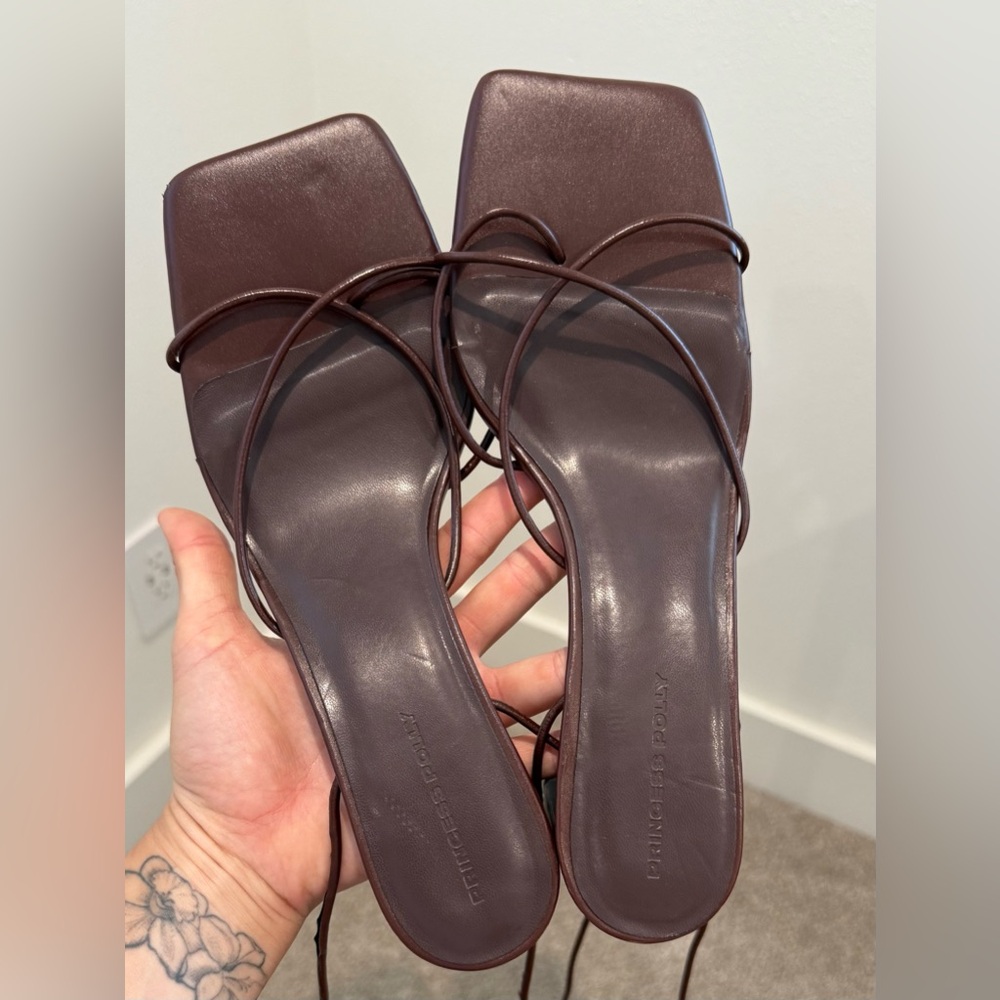 Princess Polly Brown Callie Heels